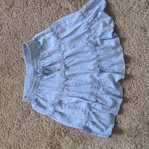 Princess Polly Floral Blue Skirt